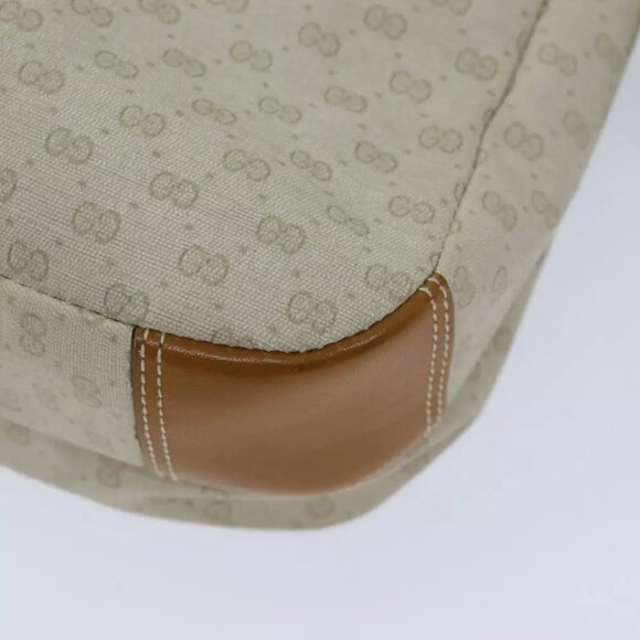 GUCCI Micro GG Supreme Shoulder Bag PVC Beige 001 106 0185 Auth am6133 - Picture 8 of 16